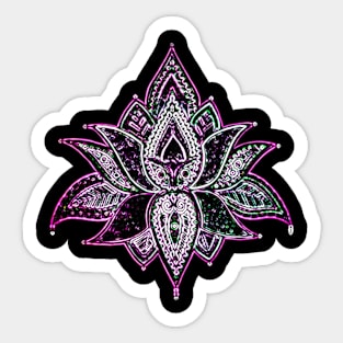 Lotus Neon Sticker